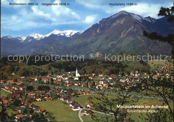 Marquartstein Panorama mit Achental Geigelstein Breitenstein Hochplatte