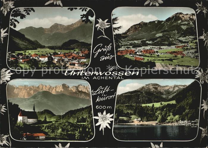 Unterwoessen Panorama Kirche Blick ins Achental