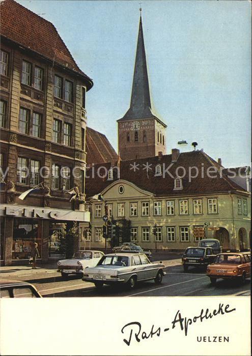 Uelzen Lueneburger Heide Rathaus mit Sankt Marienkirche