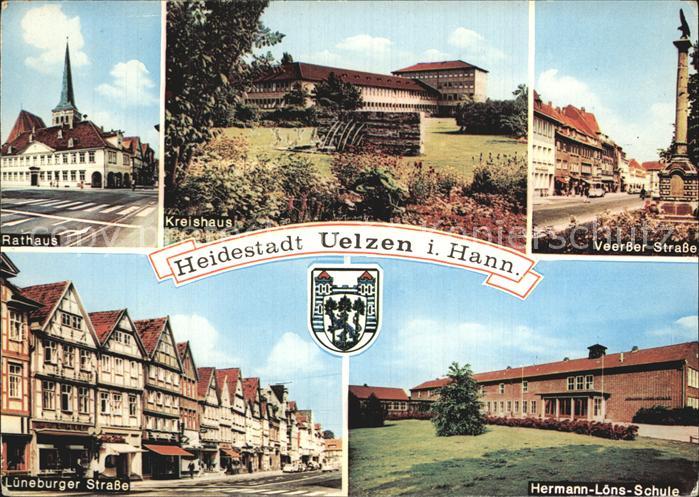 Uelzen Lueneburger Heide Rathaus Lueneburger Strasse Hermann Loens Schule Veerss