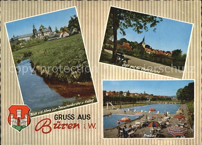 Bueren Westfalen Freibad Pfarrkirche