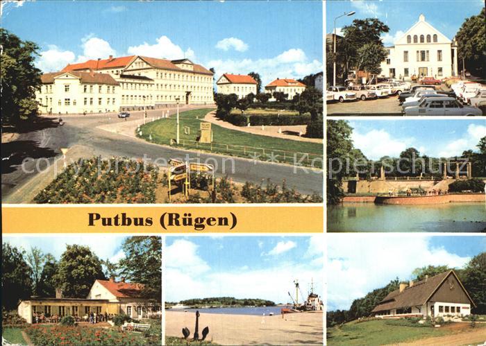 Putbus Ruegen Ernst Thaelmann Platz Hafen Theater