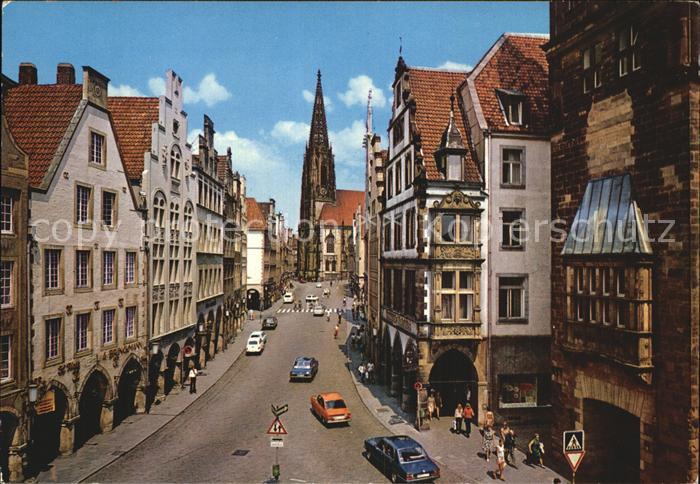 Muenster Westfalen Prinzipalmarkt Lambertikirche