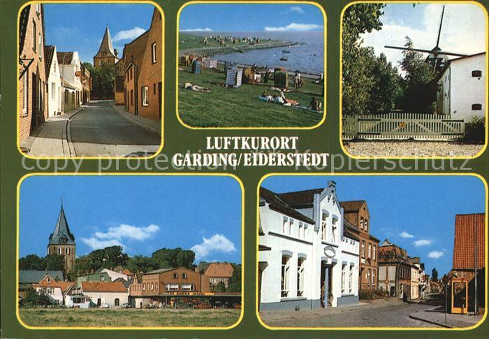 Garding Muehle Kirche Badestrand