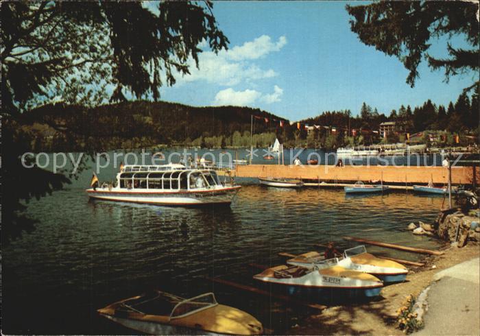 TITISEE Schwarzwald BW Bootsanlegestelle