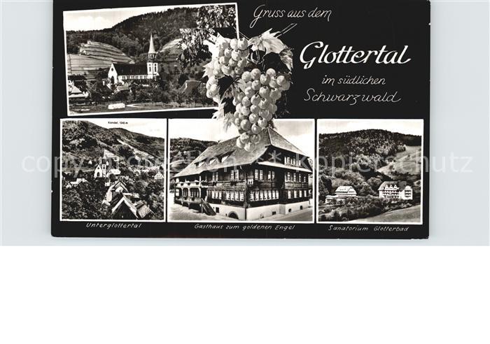 Glottertal Sanatorium Glotterbad Unterglottertal Gasthaus zum goldenen Engel