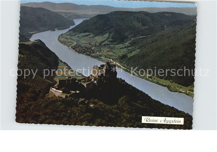 Aggstein Burgruine Fliegeraufnahme