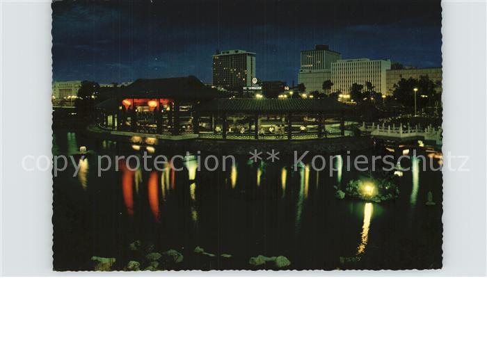 Manila Philippines Panorama Nachtaufnahme