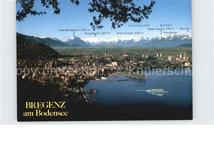 Bregenz Vorarlberg Rheintal Schweizer Berge