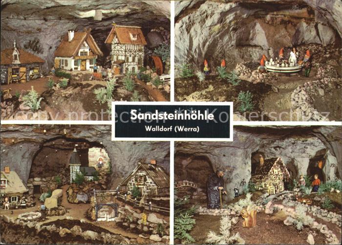 Maerchen Sagen Sandsteinhoehle Walldorf Werra Sandmaennchen Haensel und Gretel
