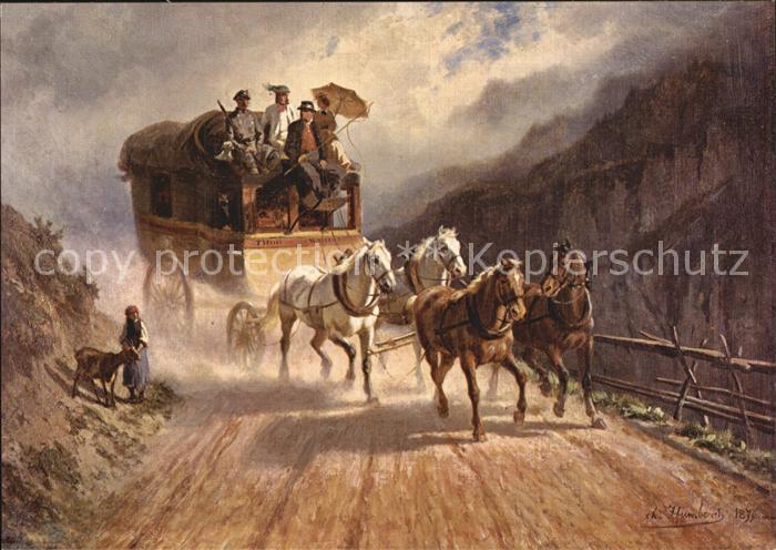 Post Simmentalpost Charles Humbert 1873 Simm