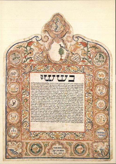 Hochzeit Ehevertrag 1873 Lugo Italien Juedisches Museum der Schweiz Basel