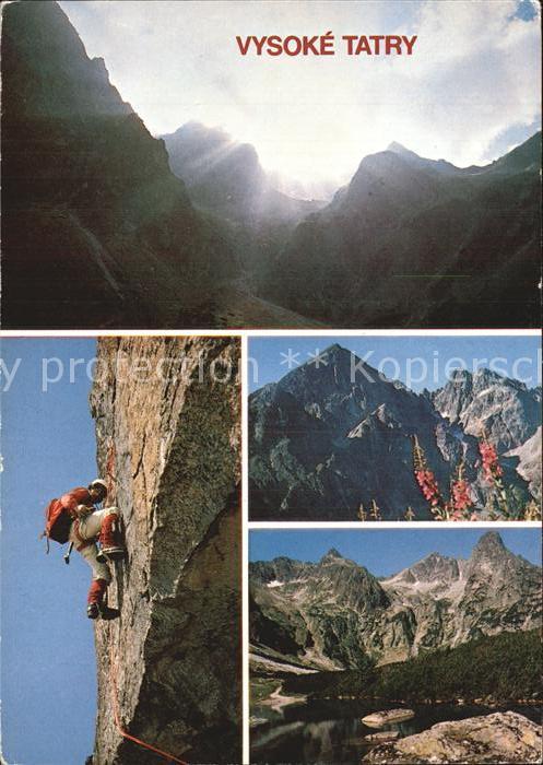 Klettern Bergsteigen Vysoke Tatry Dolina Zeleneho plesa Pysny stit Cierny stit