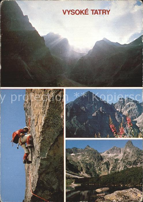 Klettern Bergsteigen Vysoke Tatry Maly Kezmarsky stit Cierne pleso Pysny stit