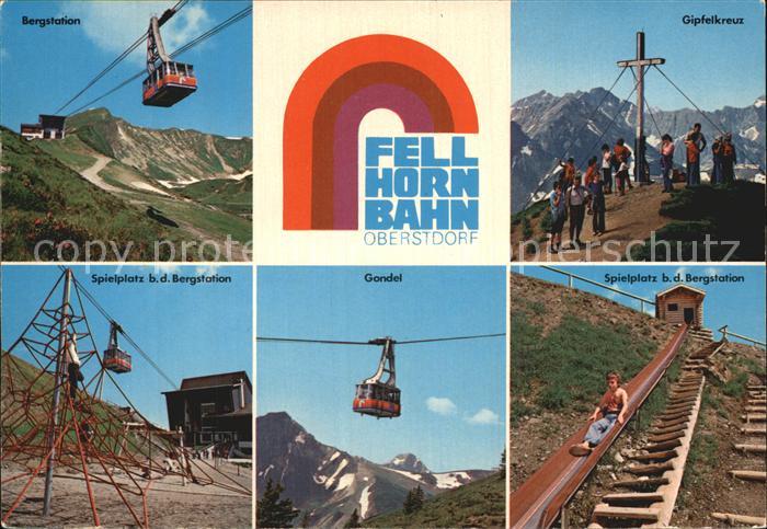 Seilbahn Fellhorn Oberstdorf Gipfelkreuz Bergstation Spielplatz