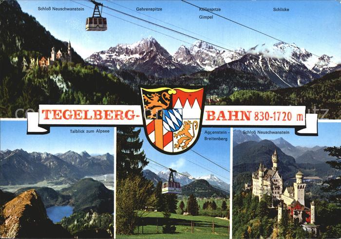 Seilbahn Tegelberg Schwangau Fuessen Schloss Neuschwanstein