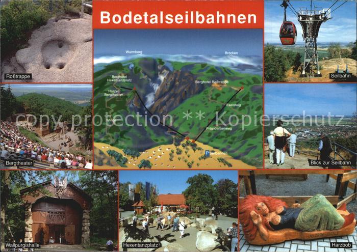 Seilbahn Bodetal Hexentanzplatz Wallpurgishalle Rosstrappe