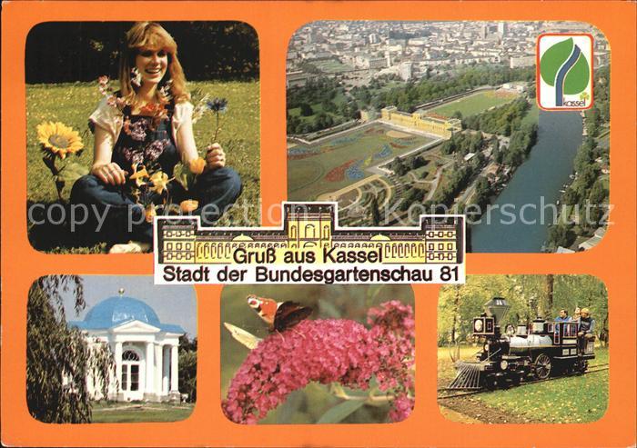 KAssEL  CITY Bundesgartenschau Lokomotive Schmetterling