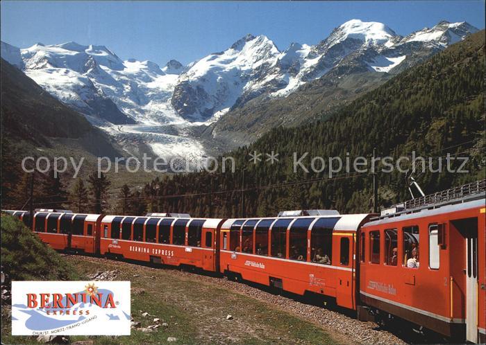 Eisenbahn Bernina-Express Morteratschgletscher Be