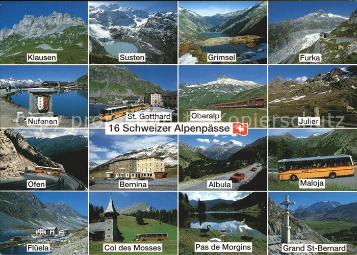 Postbus Schweiz Alpenpässe Maloja Bernina Pas d