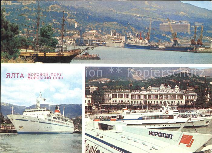 Jalta Yalta Krim Crimea Hafen Dampfer