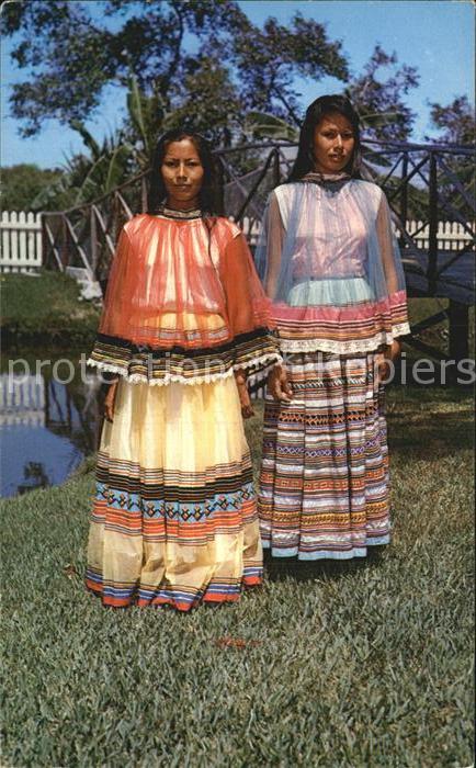 Fort Lauderdale Seminole Indian Girls at the Aquaglades