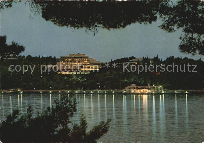 Cavtat Dalmatien Hotel de luxe Nachtaufnahme