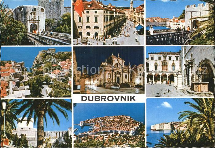 Dubrovnik Ragusa Teilansichten Altstadt Festung Hafen