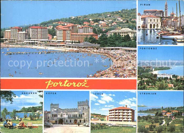 Portoroz Badestrand Piran Strunjan Koper Ankaran
