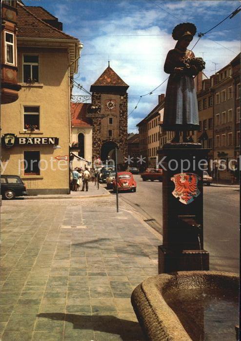 Villingen-Schwenningen Brunnen Alte Villingerin und Bickentor