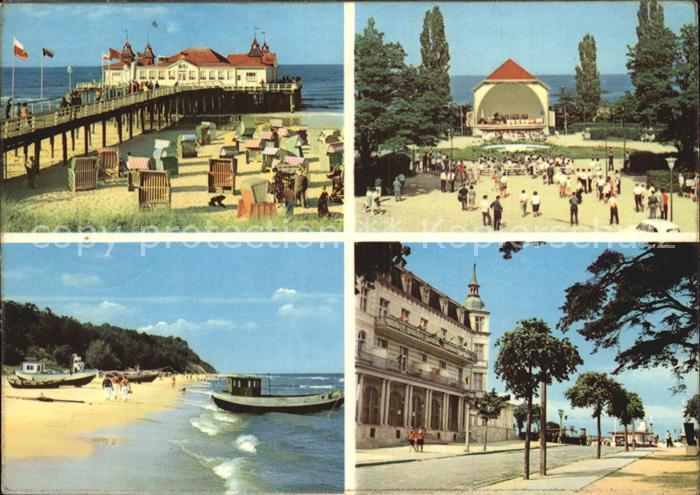 Ahlbeck Ostseebad Seebruecke Heringsdorf Konzertplatz Bansin Steilkueste Zinnowi