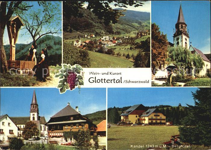 Glottertal Panorama Weinort Kurort Wegekreuz Trachten Kirche Kandel Berghotel