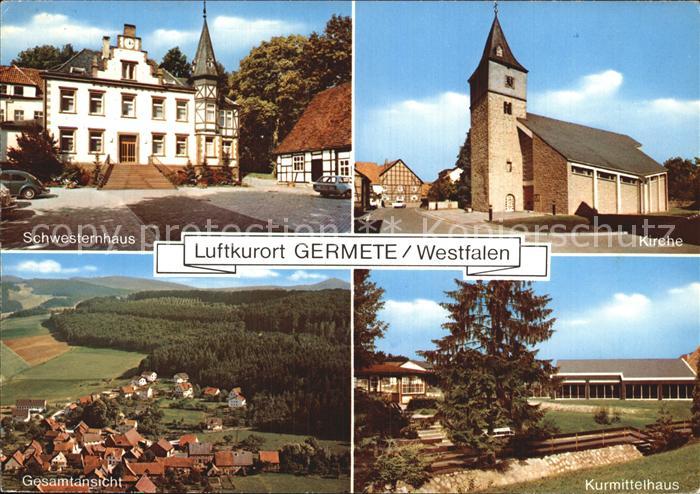 Germete Schwesternhaus Kirche Kurmittelhaus Gesamtansicht