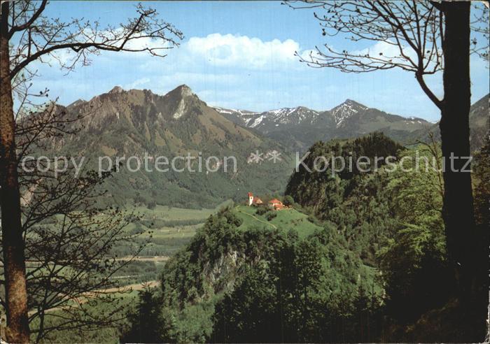 Petersberg Inn mit Heuberg Spitzstein und Grosser Madron Bayerische Alpen