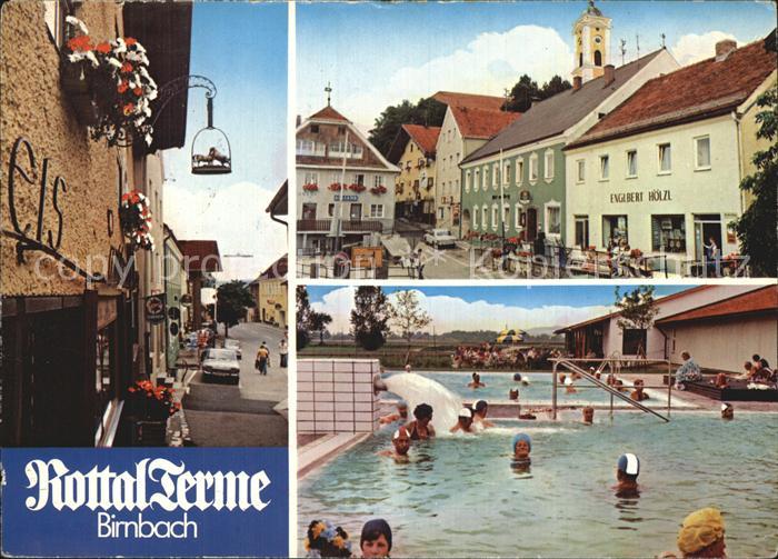 Birnbach Rottal Rottal Terme Thermalbad Ortspartie an der Kirche
