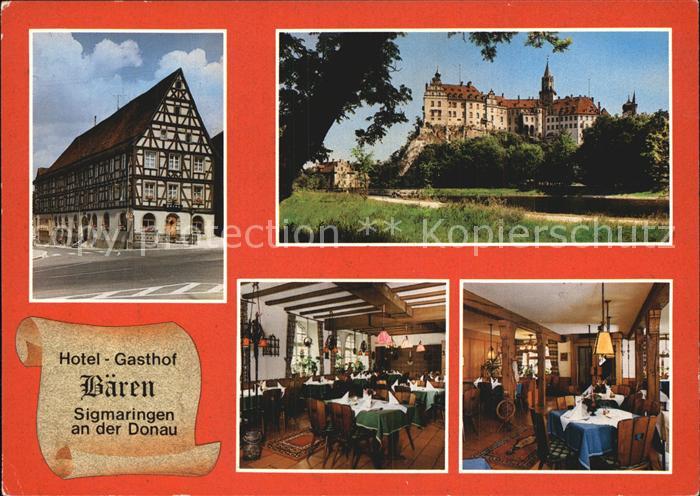 Sigmaringen Hotel Gasthof Baeren Fachwerkhaus Schloss