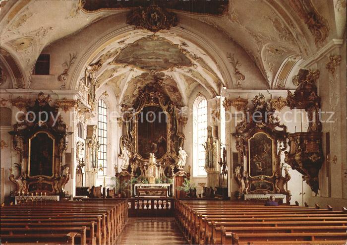 Sigmaringen Stadtpfarrkirche St Johann Barock Altar Kanzel Fresken