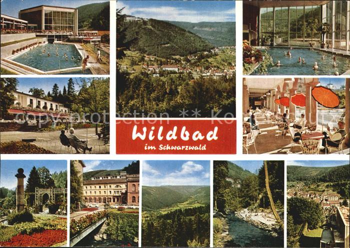 Bad Wildbad Teilansichten Kurort im Schwarzwald Thermalbad Kurpark