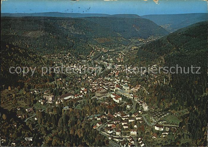 Bad Wildbad Heilbad im Schwarzwald Fliegeraufnahme