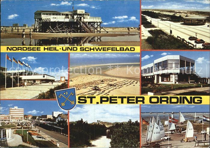 St Peter-Ording Strand Restaurant Wellenbad Promenade Strandsegeln Nordseeheilba