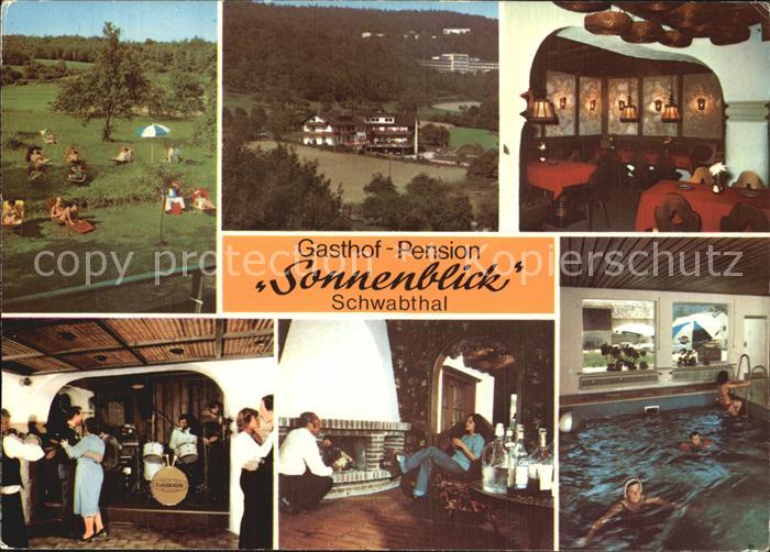 Schwabthal Gasthof Pension Sonnenblick Liegewiese Hausmusik Kaminzimmer Hallenba
