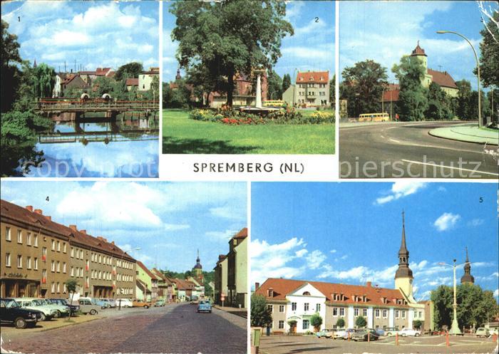 Spremberg Niederlausitz Partie an der Spree Busbahnho Schloss Clara Zetkin Stras