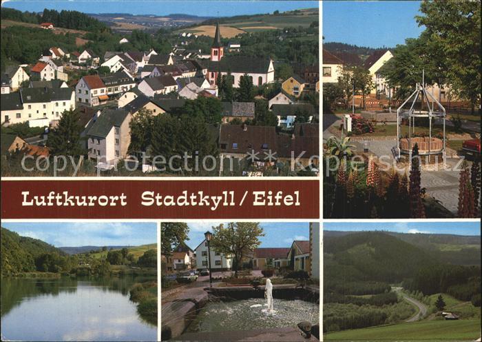 Stadtkyll Teilansichten Luftkurort Springbrunnen Panorama Landschaft