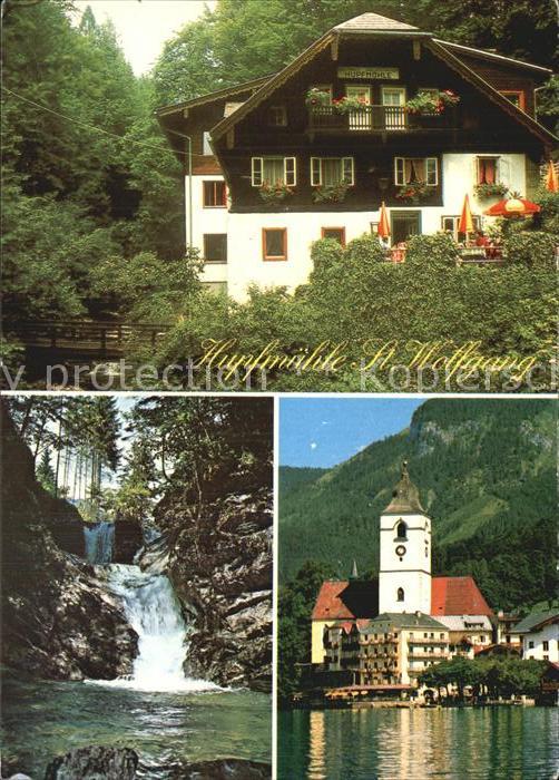 St Wolfgang Wolfgangsee Gasthof Hupfmuehle Forellen Jausenstation Kirche Wolfgan