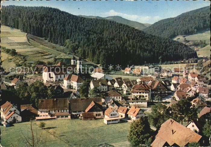 Schapbach Ortsansicht mit Kirche Luftkurort im Schwarzwald