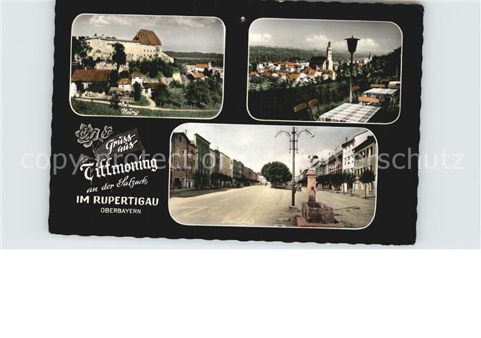 Tittmoning Salzach Teilansichten Brunnen Schloss Kirche