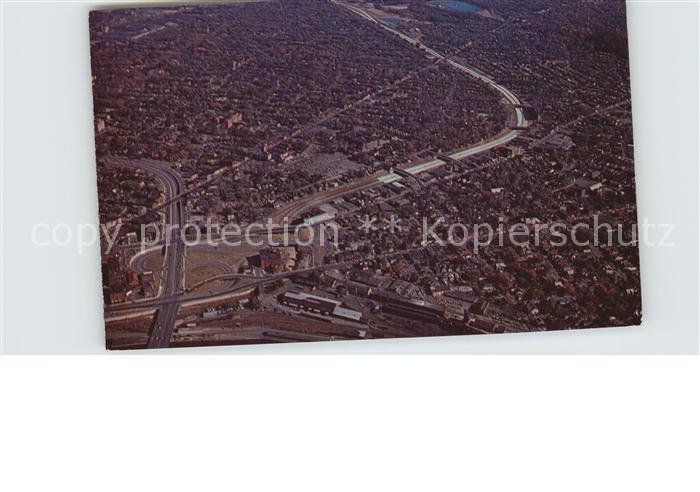 Rochester New York Expressway aerial view