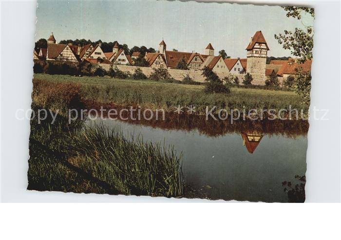 Dinkelsbuehl Partie an der Woernitz