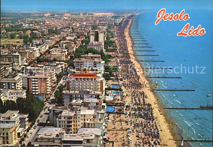 Lido di Jesolo Fliegeraufnahme Strand