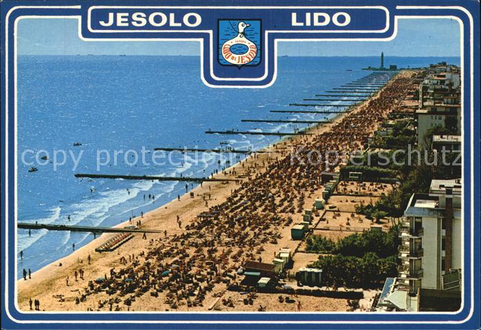 Lido di Jesolo Fliegeraufnahme Strand